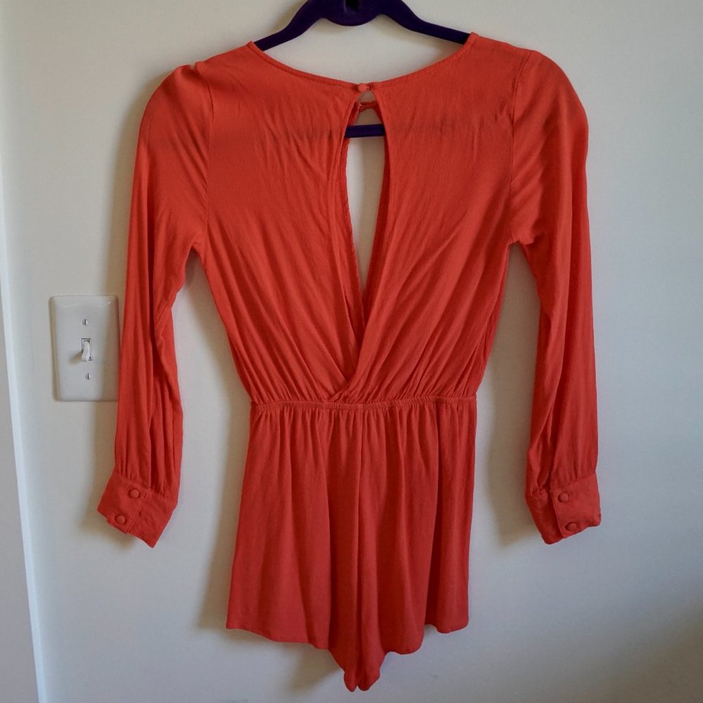 Superdown Tamara Open Front Romper Size Xs In Pop… - image 5